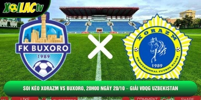 Soi Kèo Xorazm Vs Buxoro, 20h00 Ngày 20/10 – Giải VĐQG Uzbekistan
